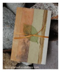 handmade paper fall wedding invitations