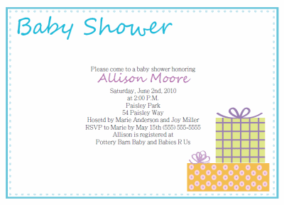fillable baby shower invitations