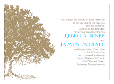 fall printable wedding invitations