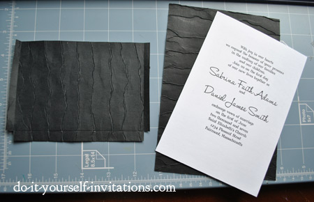 make diyblack and white wedding invitations