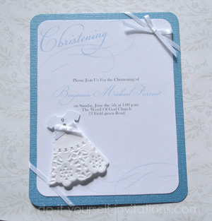 diy christening invitations