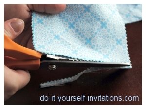 make cloth wedding invitations