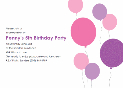 11 Free, Printable Birthday Invitations