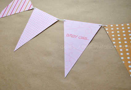 printable baby shower bunting banners