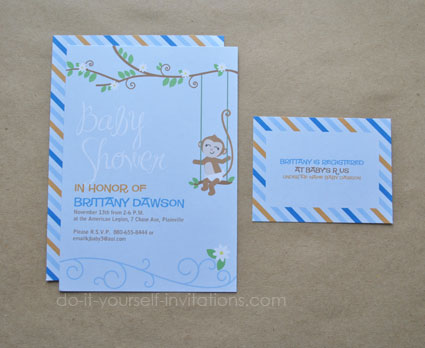 elephant baby shower invitations template