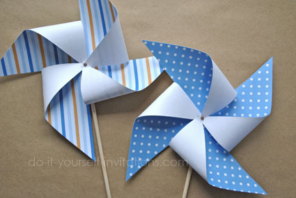 printable pinwheels party decorations