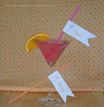 printable printable cocktail party drink flags